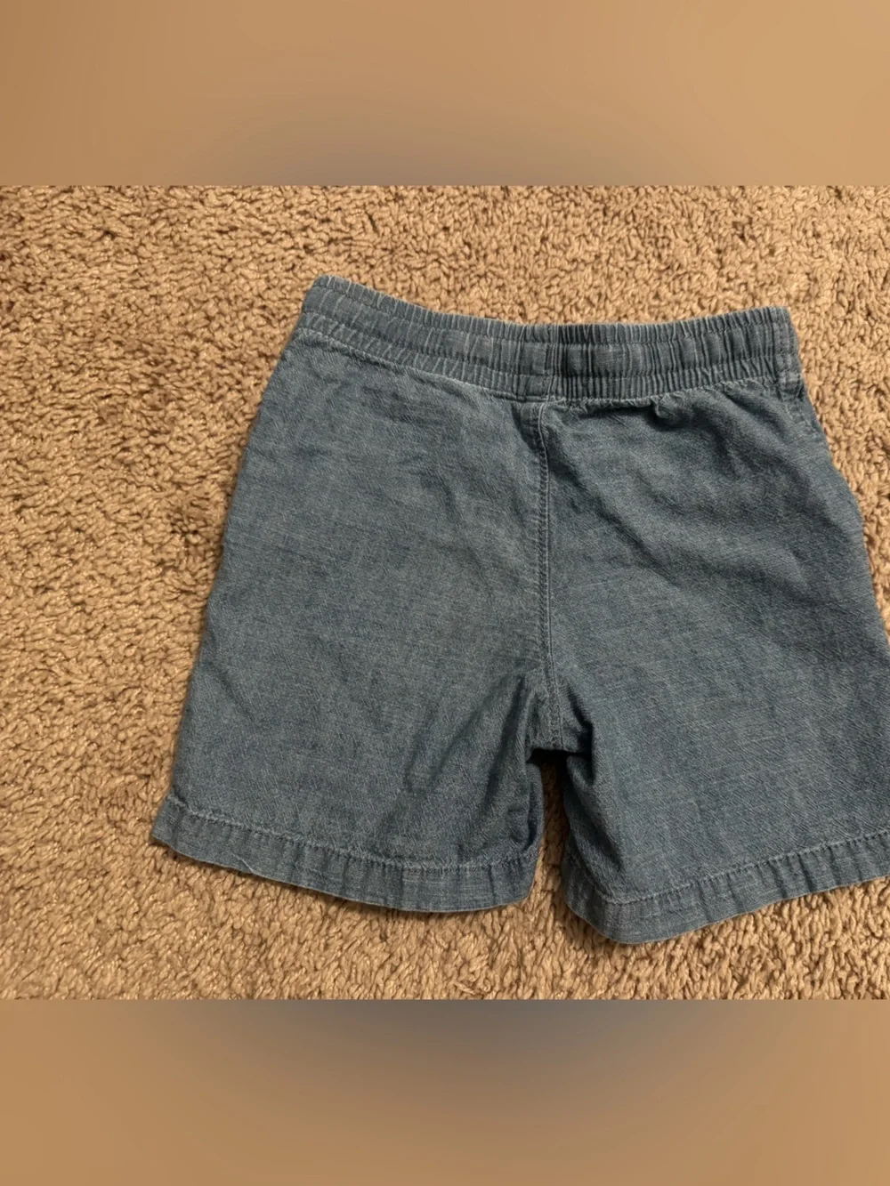 Adorable Baby Gap Boys 4T chambray Denim Pull-On Shorts 100% cotton Toddler boy